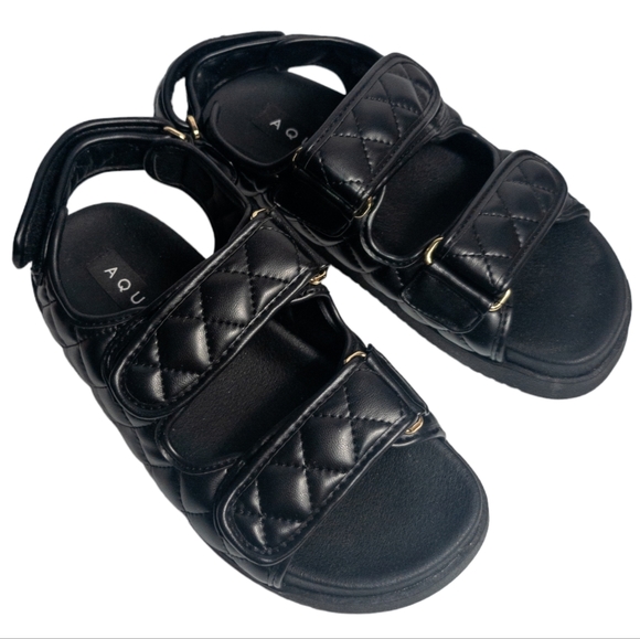 Aqua Margo Slingback Sandal Black 6 - Picture 3 of 4